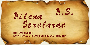 Milena Strelarac vizit kartica